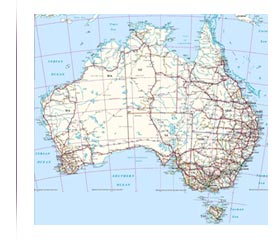 A map of Australia