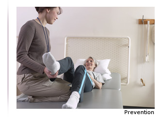 Photo of a physiotherapist