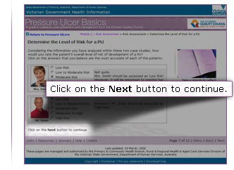 A standard screen capture taken from this course with the instruction text raised forward.